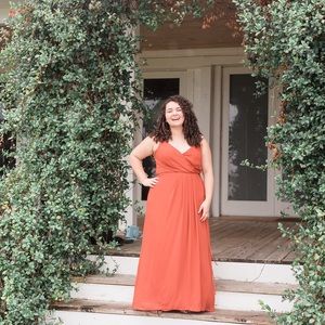 XL Orange David’s Bridal Brides Maid Dress